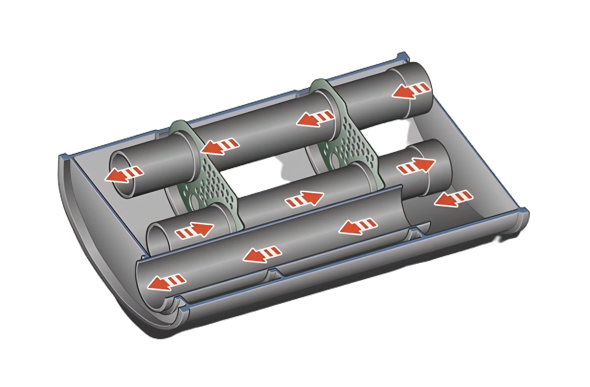304 stainless steel exhaust muffler